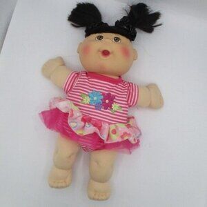 CPK Girl Doll 2017 Original Outfit Black Pigtails 13" OAAINC New